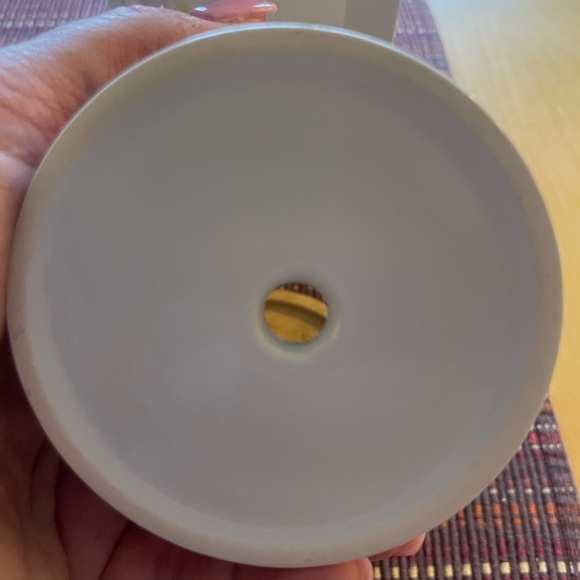 Teacher’s gift - 11oz. Ceramic Planter with Bamboo resting dish. - Picture 3 of 3